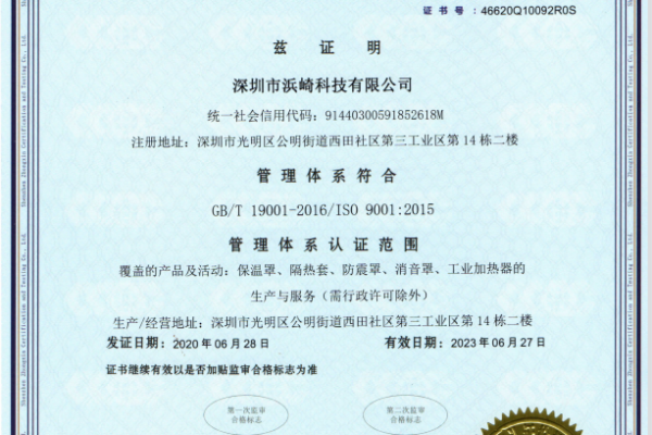 2020 ISO9001 Chinese Version